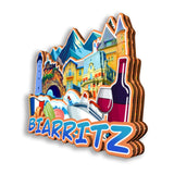 Refrigerator Magnet for Biarrizt France  2616