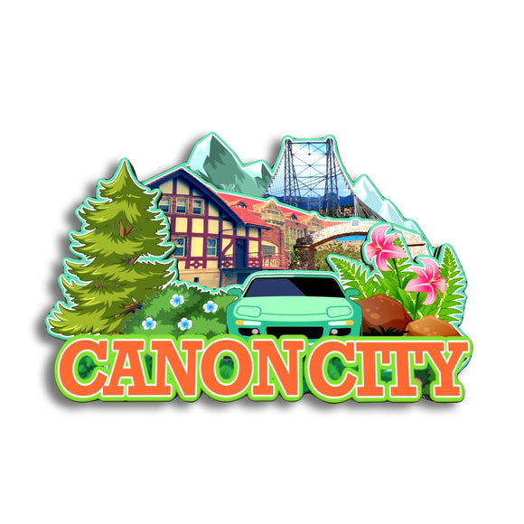 Kühlschrankmagnet für Canon City Colorado USA 277