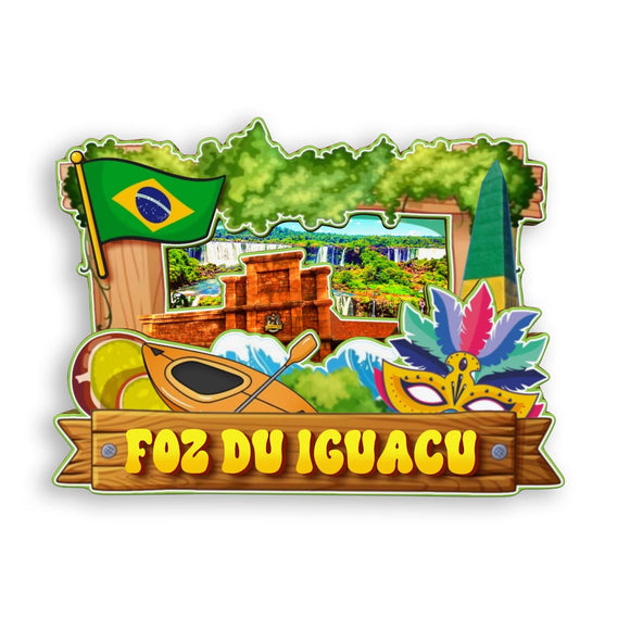 Refrigerator Magnet for Foz do Iguacu Brazil  1912