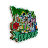 Refrigerator Magnet for Olinda Brazil  1927