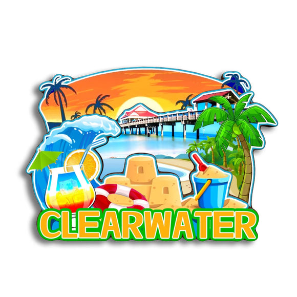 Kühlschrankmagnet für Clearwater Florida USA 190