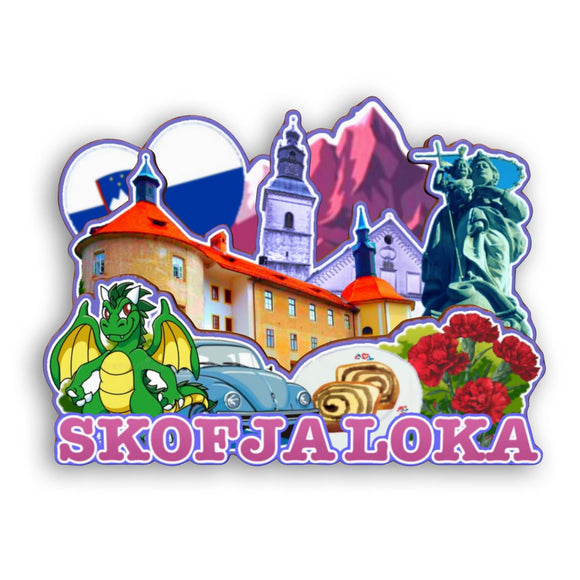 Refrigerator Magnet for Skofja loka Slovenia  2369