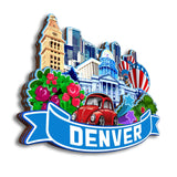Kühlschrankmagnet für Denver Colorado USA 271