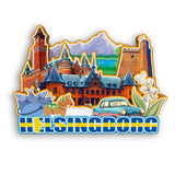 Kühlschrankmagnet für Helsingborg Schweden 2175