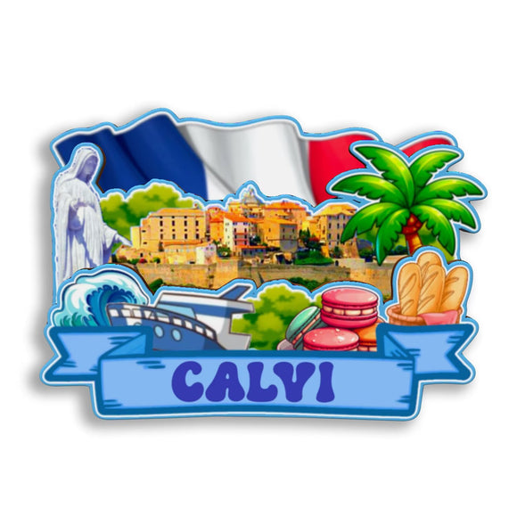 Refrigerator Magnet for Calvi France  2640