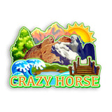 Refrigerator Magnet for Crazy Horse South Dakota USA  1149
