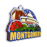 Kühlschrankmagnet für Montgomery Alabama USA 373