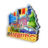 Refrigerator Magnet for Hamburg Germany  1173