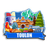 Refrigerator Magnet for Toulon France  2596