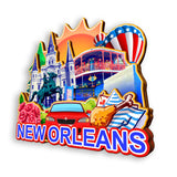 Kühlschrankmagnet für New Orleans Louisiana USA 959