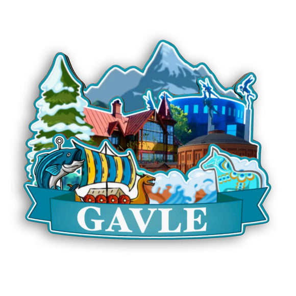 Refrigerator Magnet for Gavle Sweden  2188