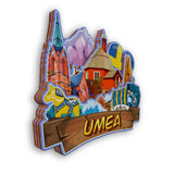 Refrigerator Magnet for Umea Sweden  2177