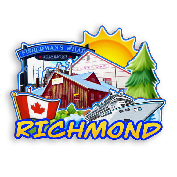 Refrigerator Magnet for Richmond Canada  1868