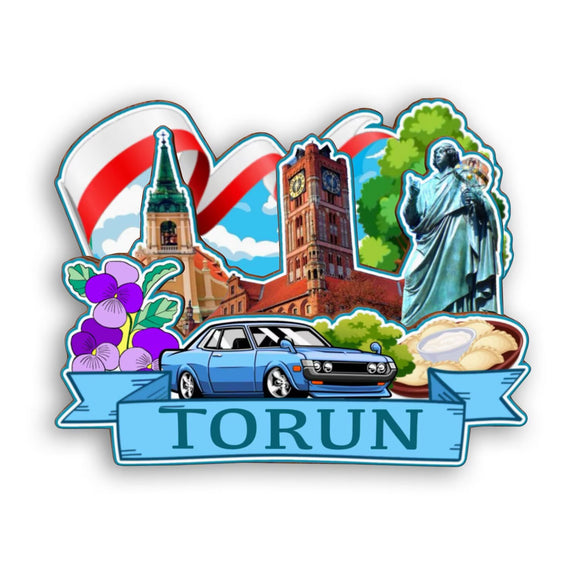 Refrigerator Magnet for Torun Poland  2123