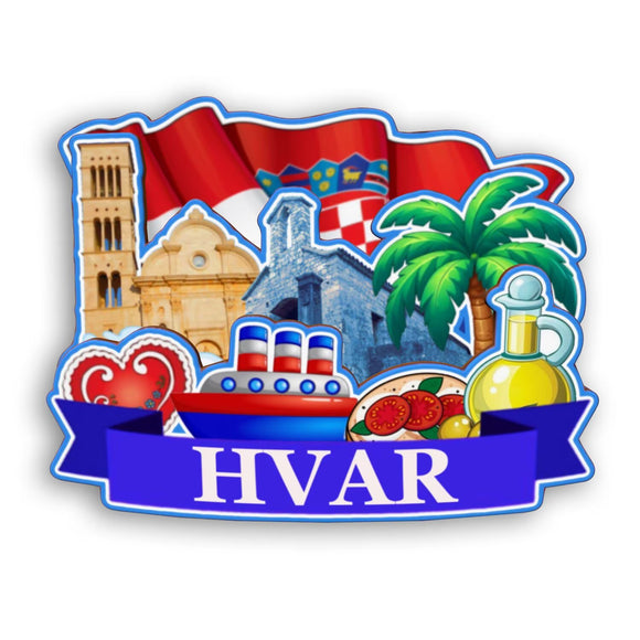 Kühlschrankmagnet für Hvar Kroatien 2216