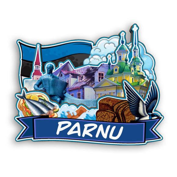 Refrigerator Magnet for Parnu Estonia  2431