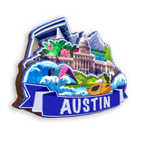 Kühlschrankmagnet für Austin Texas USA 386