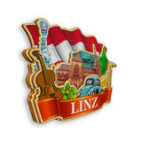Kühlschrankmagnet für Linz Österreich 1589