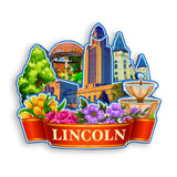 Refrigerator Magnet for Lincoln Nebraska USA  1037