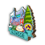 Refrigerator Magnet for Gliwice Poland  2136