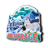 Refrigerator Magnet for Anchorage Alaska USA  102