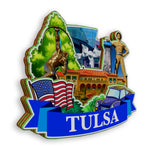 Refrigerator Magnet for Tulsa Oklahoma USA  1104