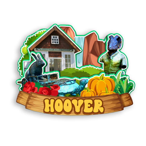 Kühlschrankmagnet für Hoover Alabama USA 369