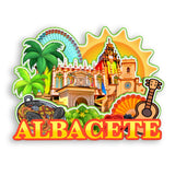 Refrigerator Magnet for Albacete Spain  1496
