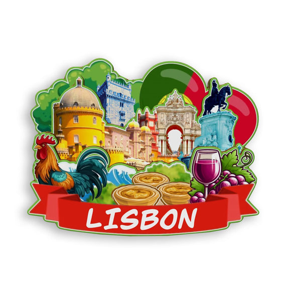 Refrigerator Magnet for Lisbon Portugal  1936
