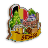 Refrigerator Magnet for Bruges Belgium  2009