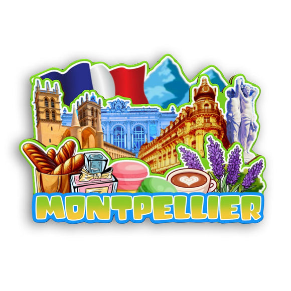 Refrigerator Magnet for Montpellier France  2577