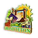 Магнит на холодильник для Гранд-Титон, Вайоминг, США, 929