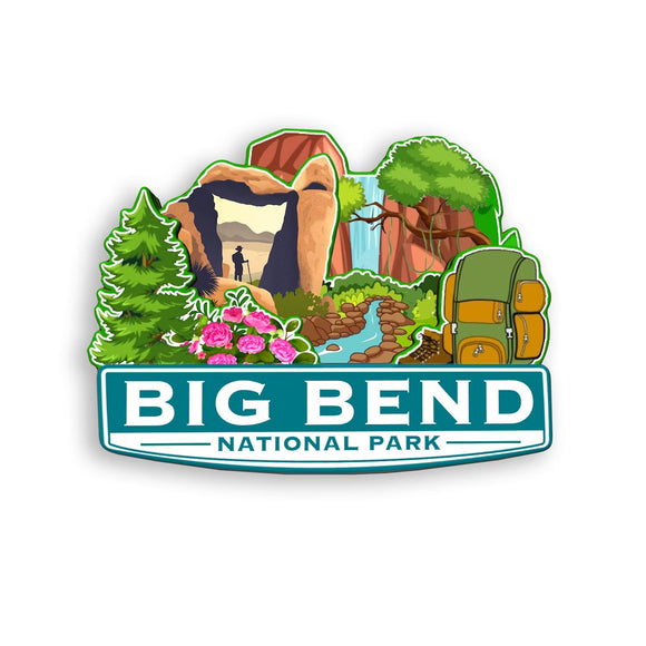Kühlschrankmagnet für Big Bend Nationalpark Texas USA 395