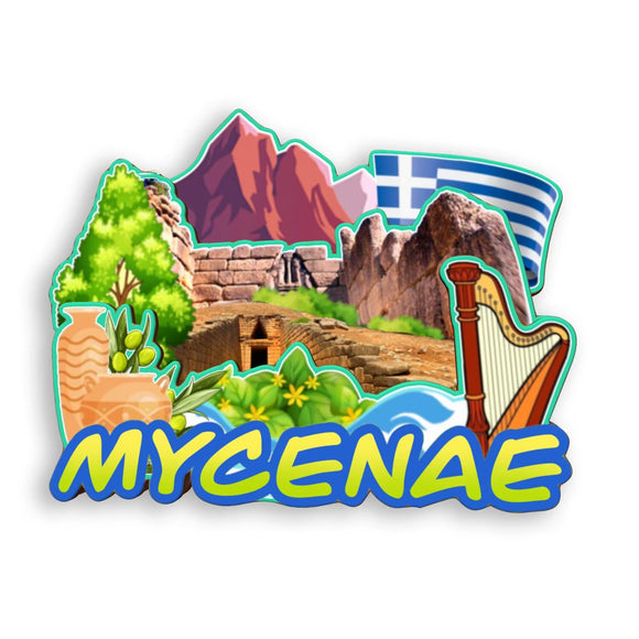 Refrigerator Magnet for Mycenae Greece  1751