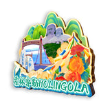 Refrigerator Magnet for Holin Gol, Inner Mongolia, China  861