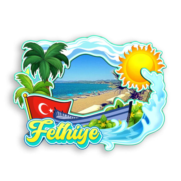 Магнит на холодильник для Фетхие Турция 1643