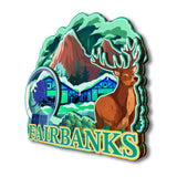 Магнит на холодильник для Фэрбенкса, Аляска, США, 105