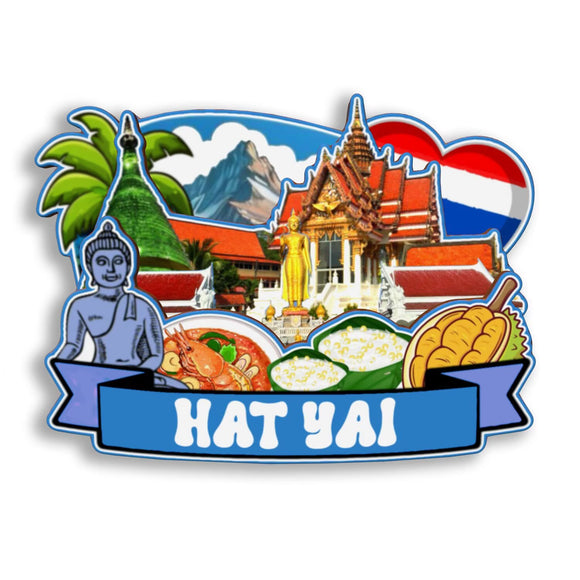 Refrigerator Magnet for Hat Yai Thailand  2807