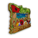 Refrigerator Magnet for Dhermi Albania  2458