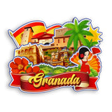 Refrigerator Magnet for Granada Spain  1389