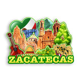 Refrigerator Magnet for Zacatecas Mexico  1839