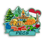 Refrigerator Magnet for Pecs Hungary  2142