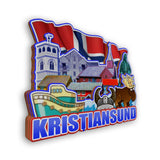 Kühlschrankmagnet für Kristiansund Norwegen 2284