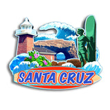 Kühlschrankmagnet für Santa Cruz, Kalifornien, USA 241