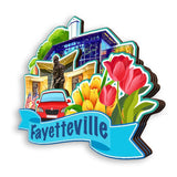 Kühlschrankmagnet für Fayetteville Arkansas USA 332