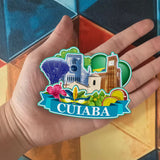 Refrigerator Magnet for Cuiaba Brazil  1930