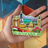 Refrigerator Magnet for Veszprem Hungary  2159