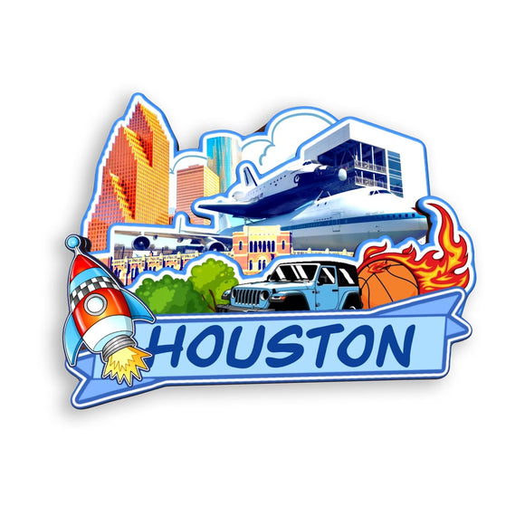 Kühlschrankmagnet für Houston Texas USA 382