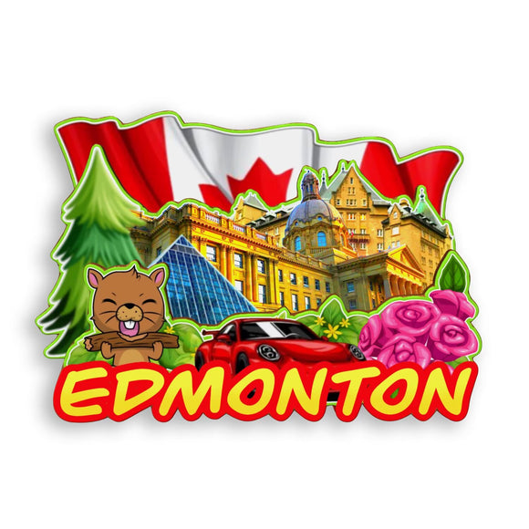 Refrigerator Magnet for Edmonton Canada  1855