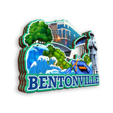 Kühlschrankmagnet für Bentonville Arkansas USA 341